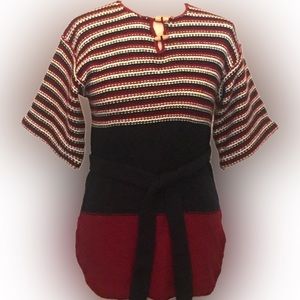 Unique Red/White/Blue Knit Sweater